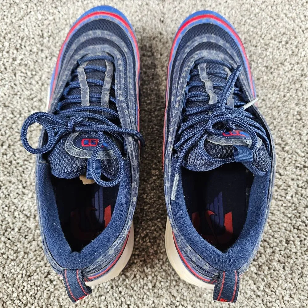 Mens 11.5 Nike Air Max 97 City Pride Dallas Away Running Basketball Sneaker